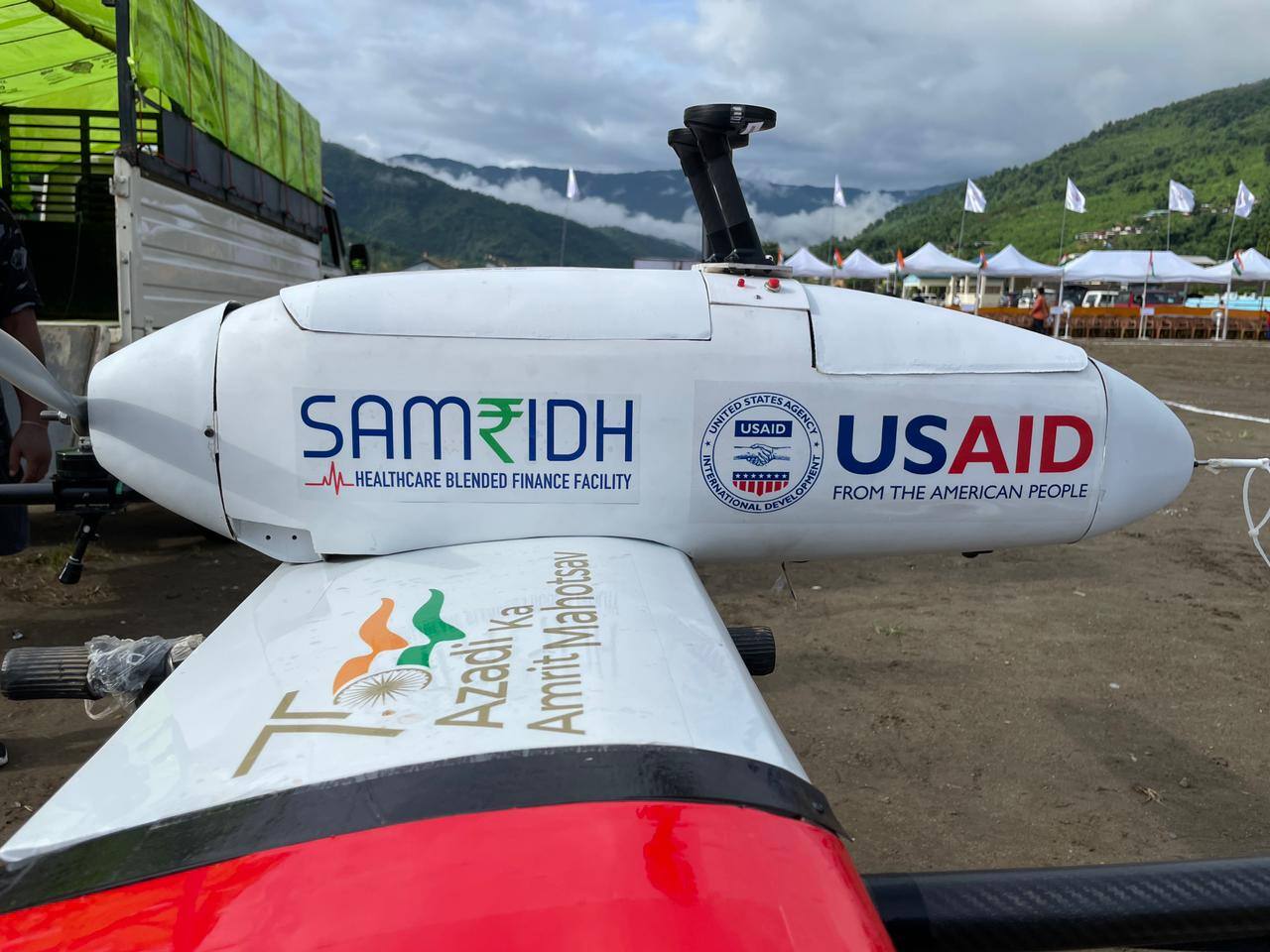 Drone-based healthcare service pilot project launched in Arunachal Drone-based healthcare service pilot project launched in Arunachal