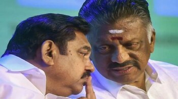 Edappadi K Palaniswami (right) and O Panneerselvam. (Image: PTI/File)