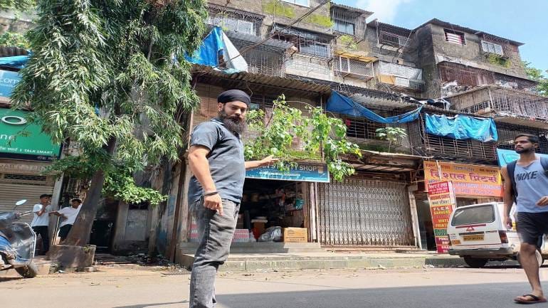 Simranjeet Singh outside his shop in GTB Nagar refugee camp, (Photo credits: Mehul R Thakkar)