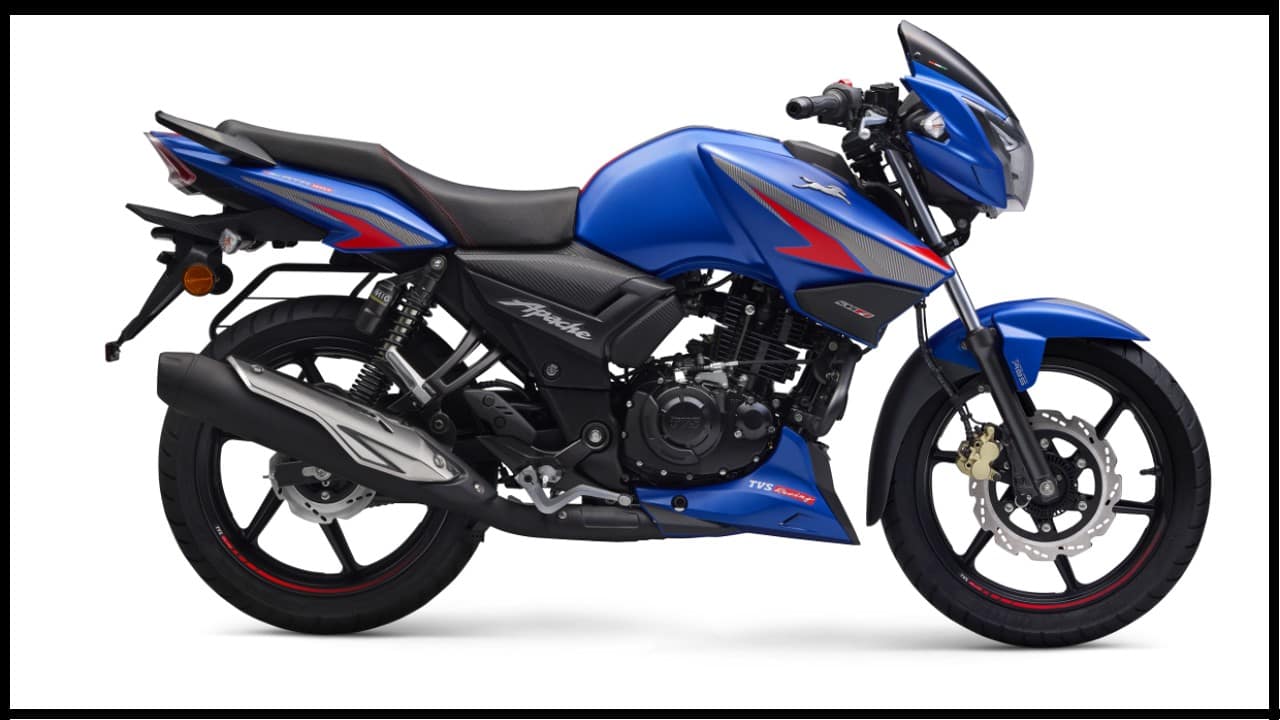 Over to the engine. As mentioned, both bikes have received a minor bump in power. The Apache RTR 160 is powered by a 159.7 cc air-cooled, single-cylinder engine that produces 16.04 PS of maximum power at 8,750 rpm, and 13.85 Nm of peak torque at 7,000 rpm. This is up from 15.53 PS on the power front, while torque sees a marginal drop from 13.90 Nm. (Image: TVS Motor)