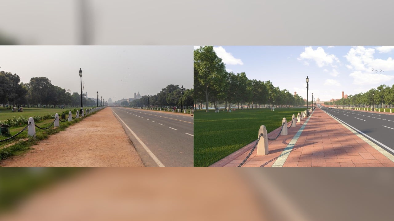 Eight amenity blocks have been built while four pedestrian underpasses have been constructed in the entire stretch that has 422 red granite benches. (Image: CPWD)