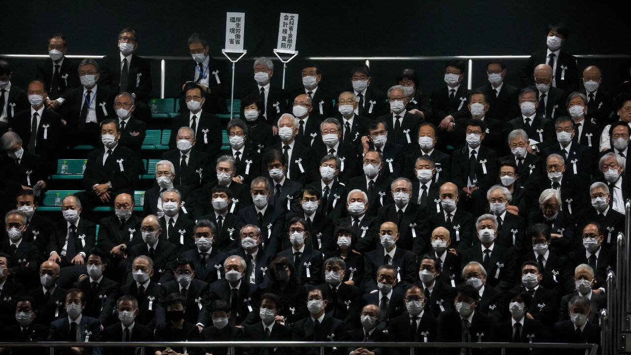 Guests attend the state funeral for former Prime Minister Shinzo Abe, the longest-serving leader in his nation’s modern history. (Source: AP) (With inputs from AP)