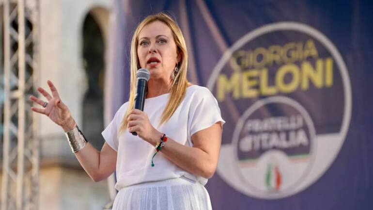 Italy's Right Wing, Led By Giorgia Meloni, Wins Election, Exit Polls Say