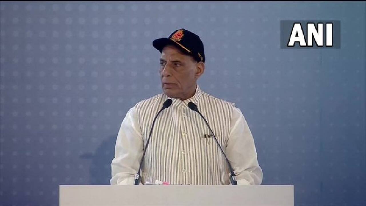 &quot;Indian Navy is always ready as the first responder to national and international level of crises. With the commissioning of INS Vikrant, the capability of the Indian Navy will be further strengthened,&quot; said Defence Minister Rajnath Singh in Kochi, Kerala. (Image: ANI)