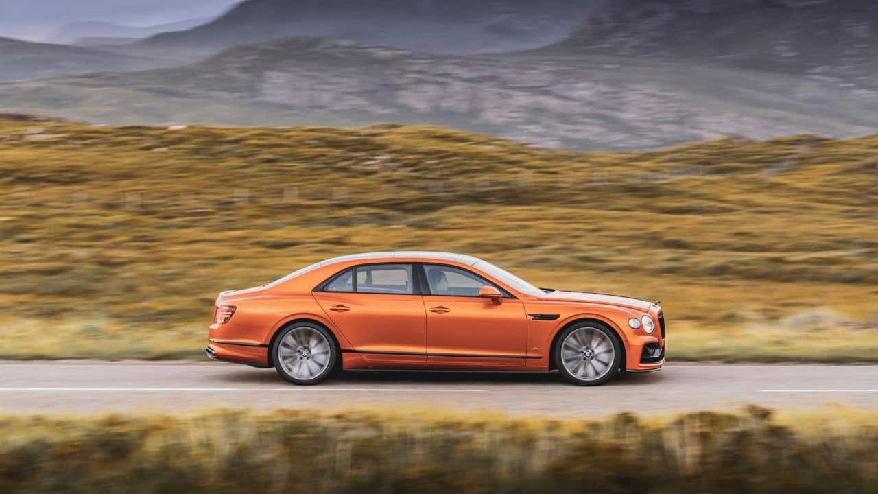 For more personality, Bentley also offers two optional styling packages that either add or replace parts depending on the package. The Blackline package from Bentley replaces all the chrome portions of the Speed with gloss black replacements. This includes the Flying B hood ornament, matrix grille, side window surrounds, lower door and rear bumper blades as well as the radiator vanes. The styling package, on the other hand, adds carbon-fibre parts to the car. The front splitter, side skirts, rear diffuser and boot lid spoiler all get the carbon-fibre treatment. (Image: Bentley Motors) For more personality, Bentley also offers two optional styling packages that either add or replace parts depending on the package. The Blackline package from Bentley replaces all the chrome portions of the Speed with gloss black replacements. This includes the Flying B hood ornament, matrix grille, side window surrounds, lower door and rear bumper blades as well as the radiator vanes. The styling package, on the other hand, adds carbon-fibre parts to the car. The front splitter, side skirts, rear diffuser and boot lid spoiler all get the carbon-fibre treatment. (Image: Bentley Motors)