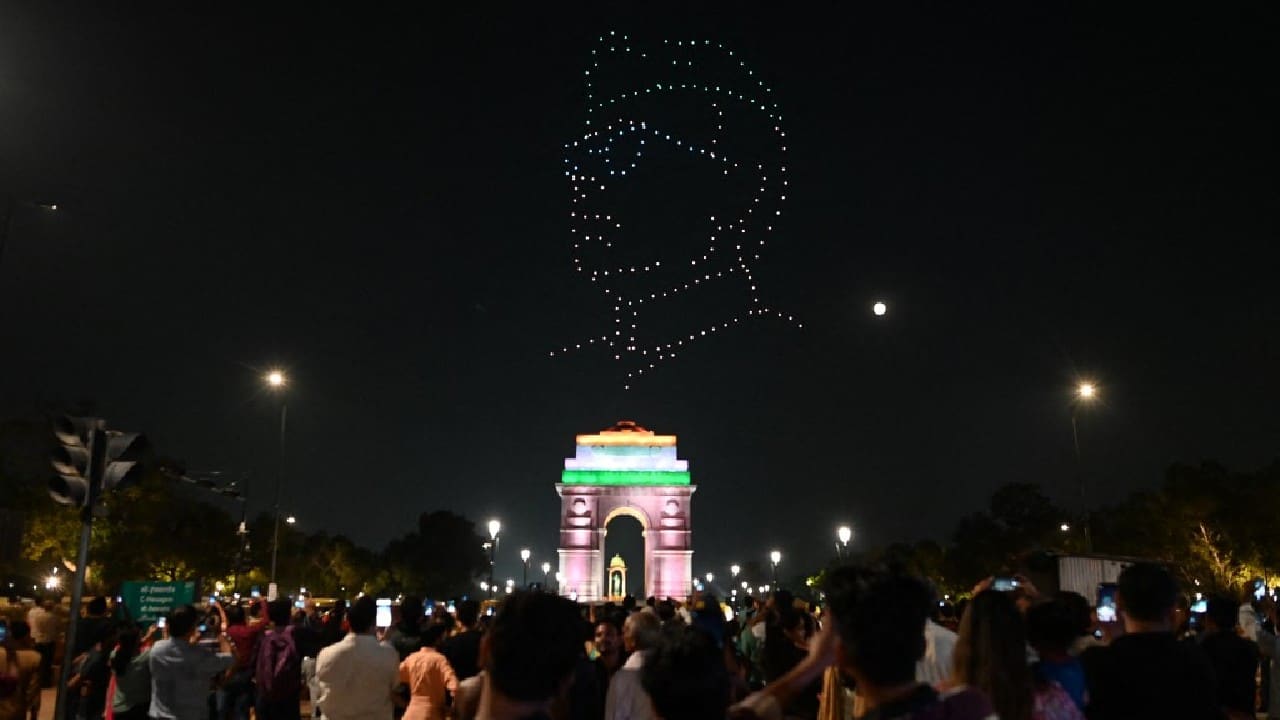 The revamped stretch is part of the Modi government's Rs 13,450-crore Central Vista redevelopment project which comprises a new Parliament building and new offices and residences for the prime minister and the vice president, among other things. (Image: AFP)
