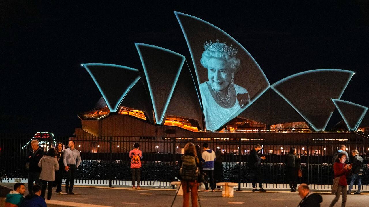 During her weeks-long Platinum Jubilee celebrations that ended in June, the Sydney Opera House was illuminated in purple for the queen who said little about her private life as she went about her public duties. In death, her face was beamed onto the iconic structure. (Source: AP)