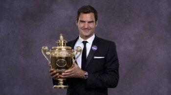 Roger Federer is an eight-time Wimbledon winner and a 20-time Grand Slam champion.