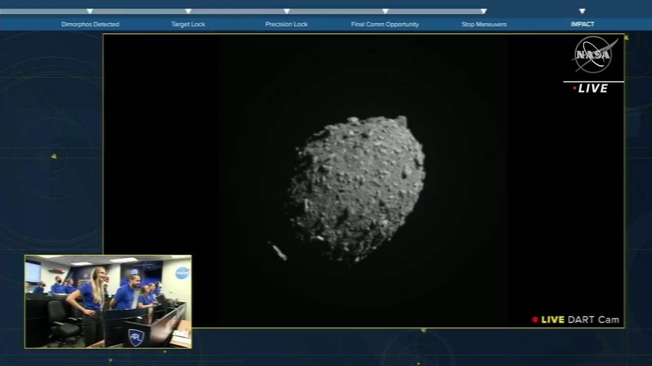 Dimorphos asteroid impact