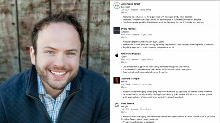 Amazon, Netflix, Apple, Google: Man's impressive CV is viral, but there's a  catch