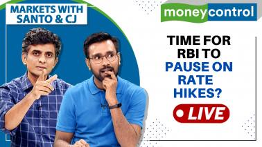 Stock Market Live: Time for a pause on rate hikes by RBI? | Markets with Santo & CJ