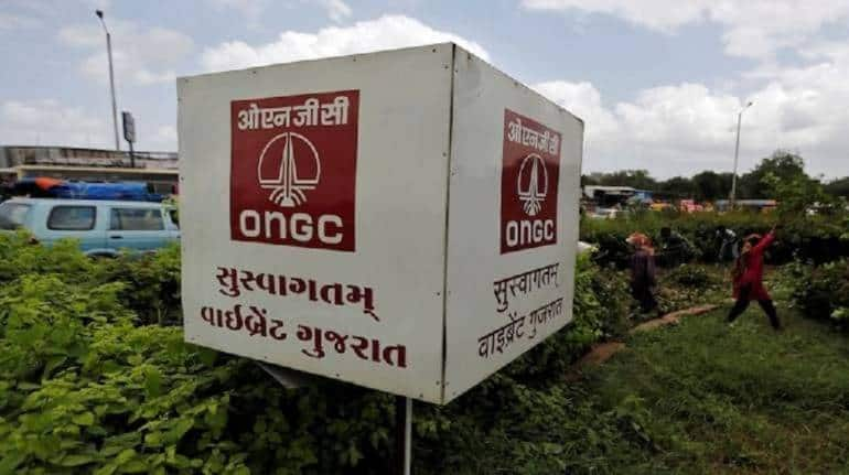 ONGC shares as investors book profits after sharp gains