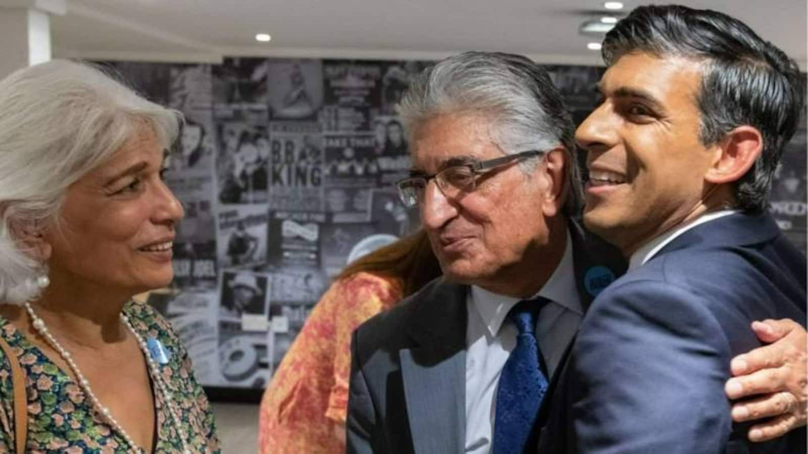 Rishi Sunak with parents Instagram