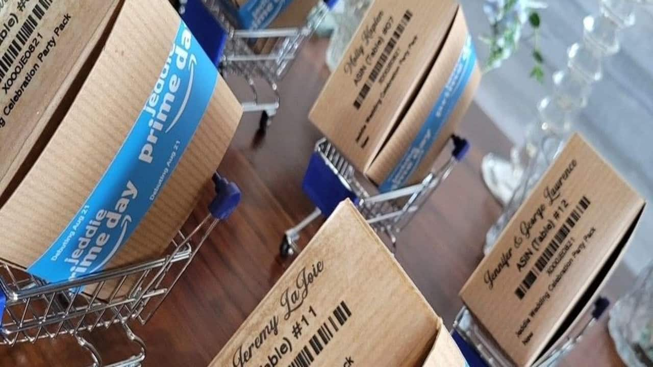 US couple host Amazon-themed wedding. They first met at e-commerce event