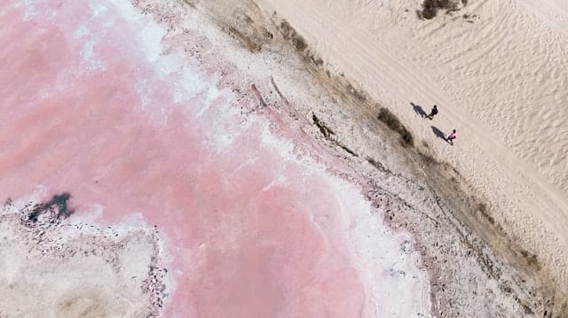 Pink Lake at Ras Al Khaimah. (Photo: Augustine Wong via Unsplash)