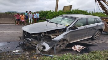 Post-crash images seem to suggest the car showed remarkable structural integrity, with A pillars perfectly intact, meaning the crumple zone took the brunt of the crash (File Image)