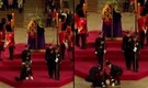 Video: Royal guard suddenly collapses near Queen Elizabeth's coffin
