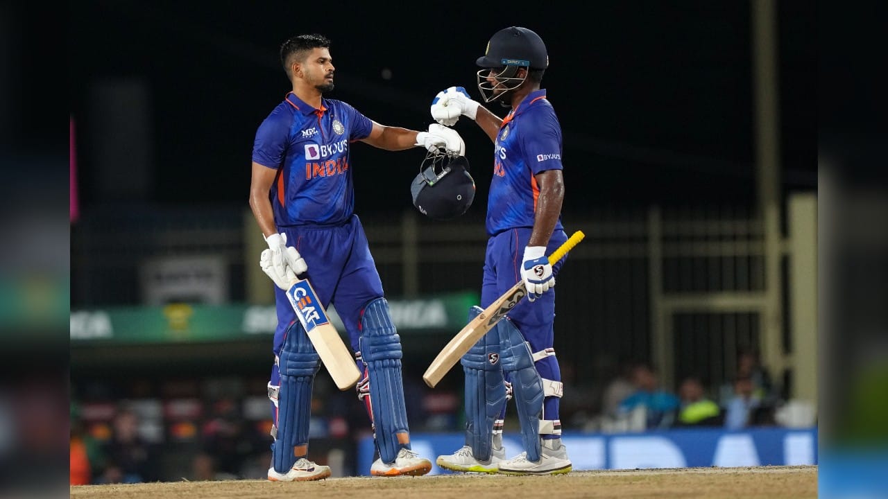 Iyer and Sanju Samson (30 not out) put on 73 for the undefeated fourth wicket and polished off the remaining runs with 4.1 overs to spare. (Image: AP)