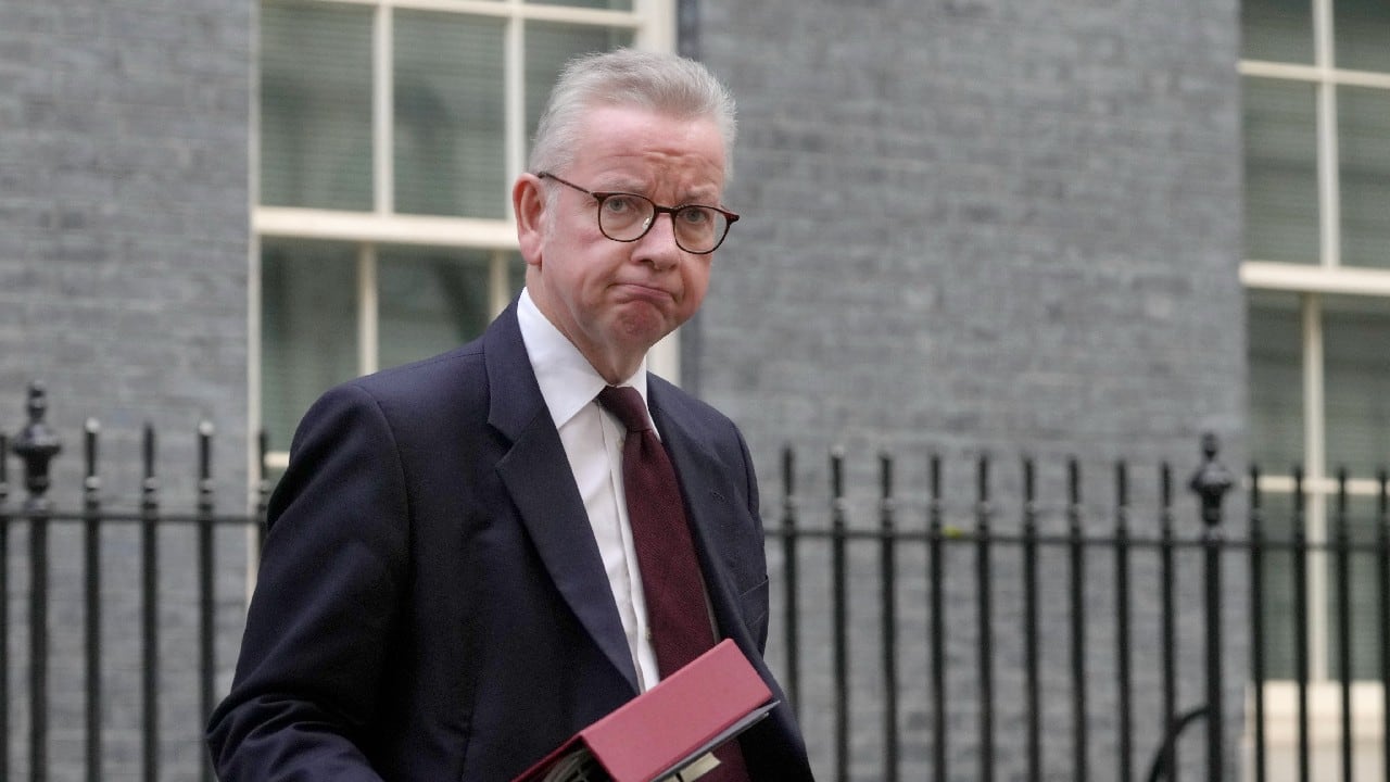 Cabinet minister Michael Gove, brought back to government by Sunak after being fired by Johnson and sidelined by Truss, said it was time for the Conservatives &quot;to get back to the business of Government in a quiet way.” “After 12 months of turbulence, after a rolling news buffet, an all-you-can eat story extravaganza ... boring is back,” he said during a speech in London. (Image: AP)
