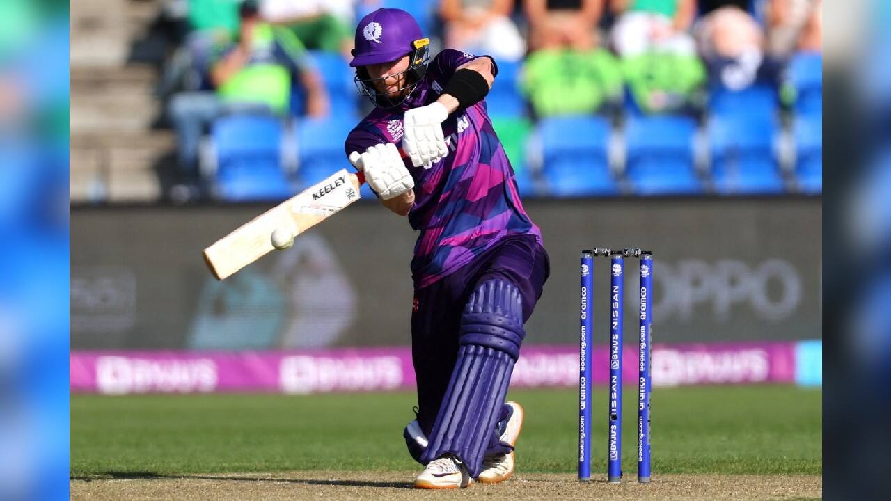 In perfect conditions at Bellerive Oval in Hobart, the Scots powered to 176-5 -- the tournament's highest score so far on the back of 86 from Michael Jones -- then reduced the Irish to 65-4 after 10 overs. (Source: AFP)