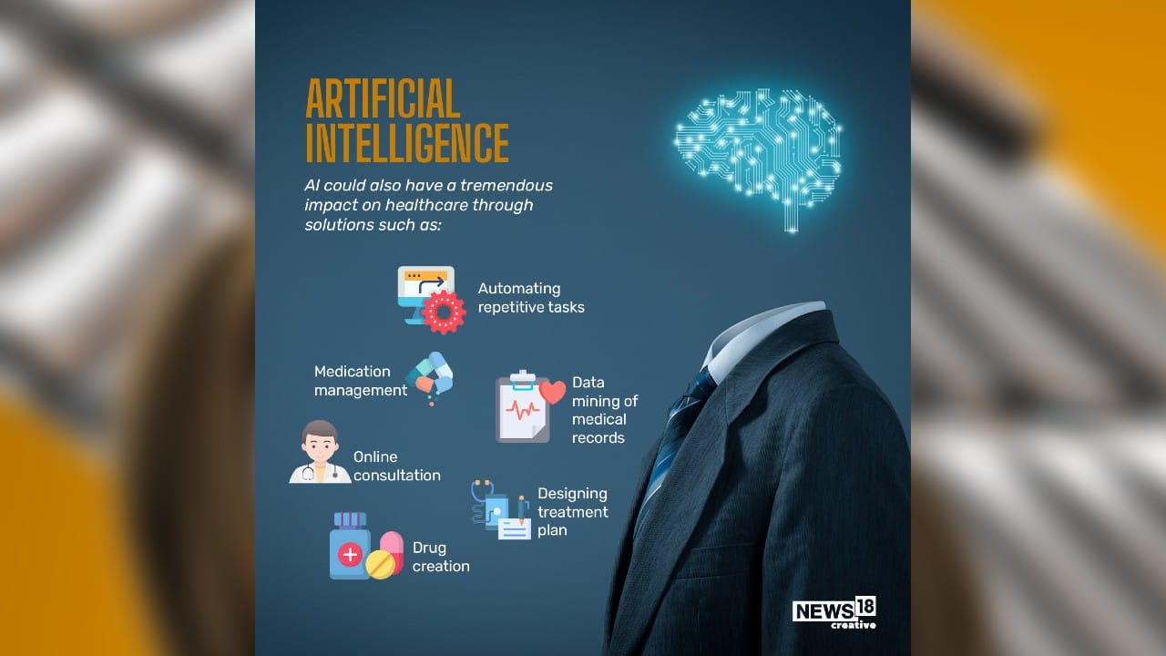 AI could also have a tremendous impact on healthcare through solutions. (Image: News18 Creative)