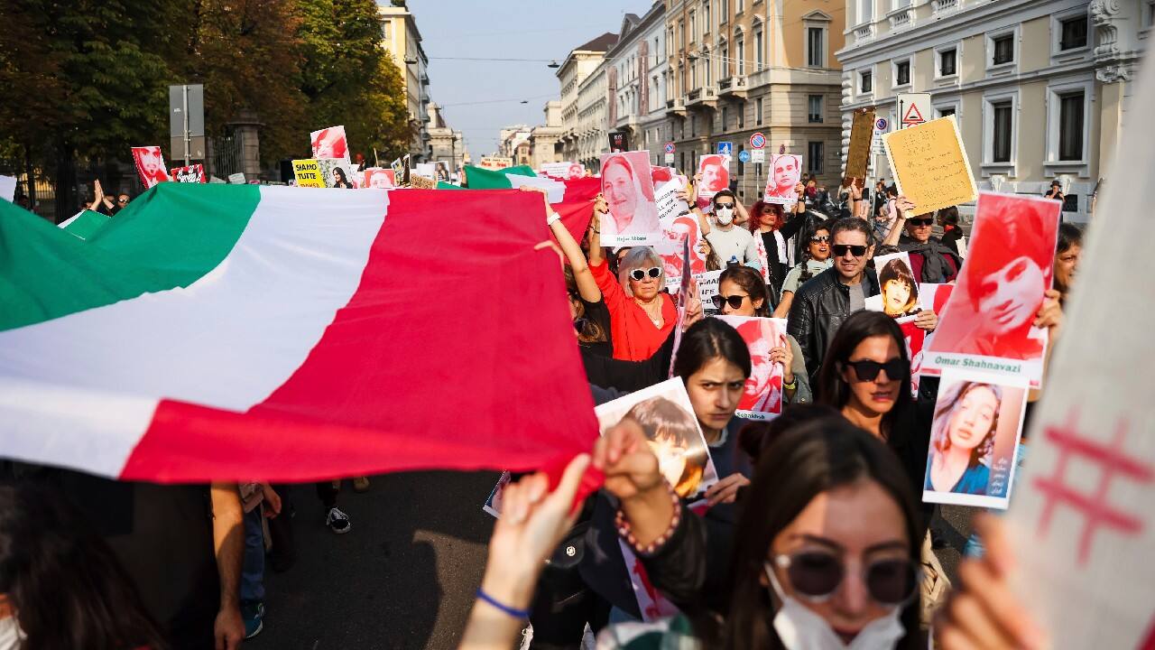 Details still remain scarce over the fire at Evin prison, which broke out on Saturday night, October 15, as nationwide anti-government protests triggered by the death of a young woman in police custody entered a fifth week. (Image: AP)