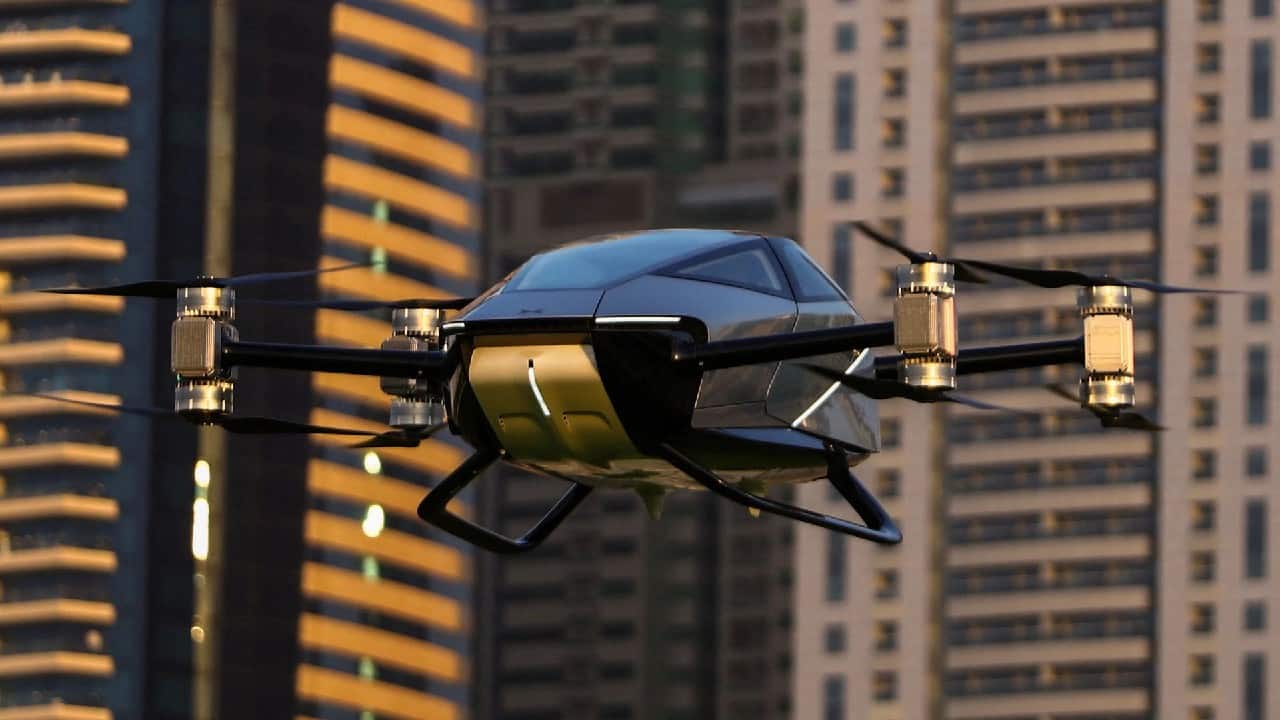 Chinese 'flying car' makes first public flight in Dubai