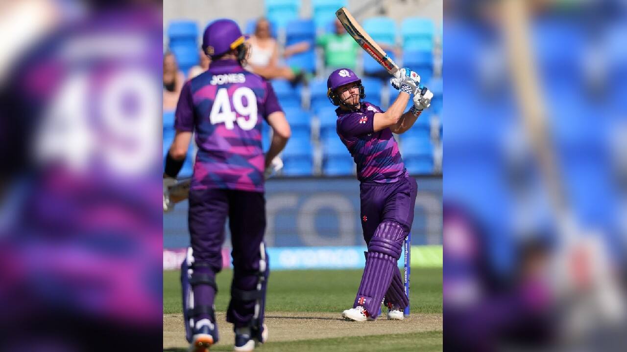 Matthew Cross joined Jones and they put on a breezy 59. But Cross was undone when Campher came into the attack and he was deceived by a slower delivery, caught for 28. (Source: AFP)