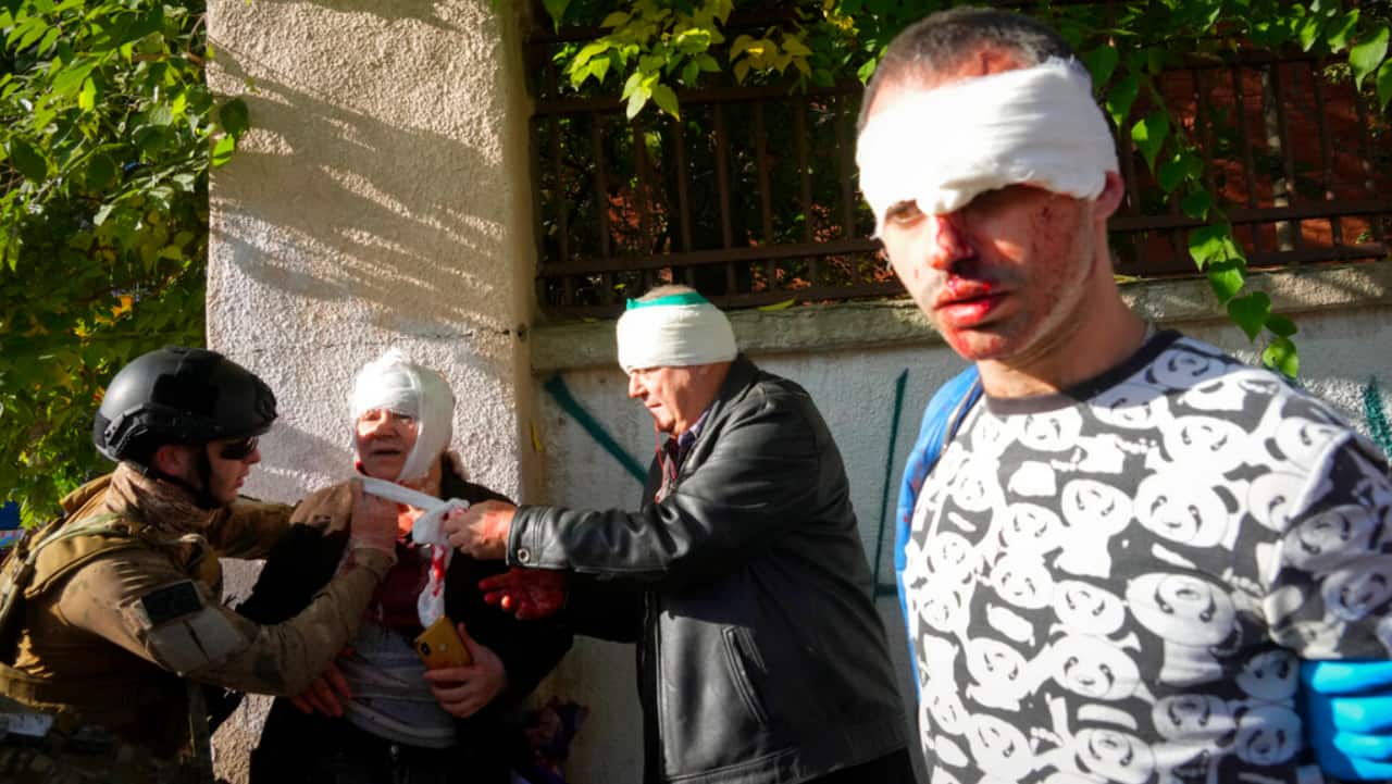 Watch: Ukrainians share videos of fresh Russian missile attack on Kyiv