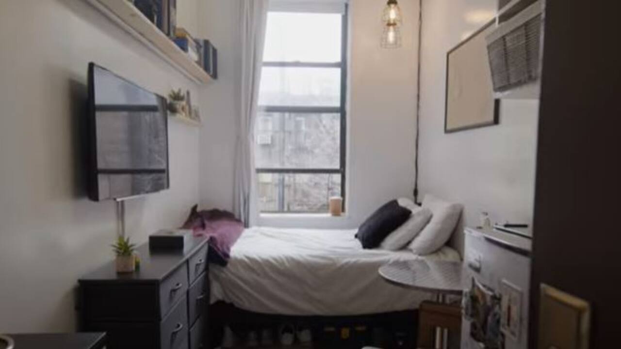 Watch: This 23-year-old pays $1,100 rent per month for a 95 sq ft flat in New York
