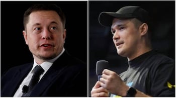 SpaceX CEO Elon Musk and Ukraine's Vice Prime Minister Mykhailo Fedorov (Image credit: Twitter)