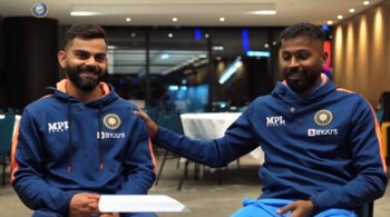 Virat Kohli said, "There was a lot of pressure. When Hardik Pandya came to play, we were in a very difficult position." (Image credit: BCCI)