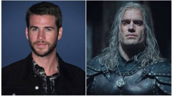 Liam Hemsworth and Henry Cavill as "the White Wolf" Geralt. (Image credit: @BenjiSales/Twitter)