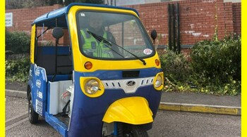 Gwent Police is using tuk-tuks to patrol public places (Image credit: newportonlinenews/Facebook)