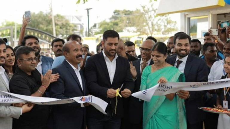 MS Dhoni inaugurates cricket academy in Hosur