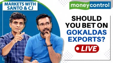 Stock Market Live: How long will the rally last in Gokaldas Exports | Markets with Santo & CJ