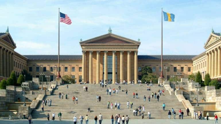 Rocky Steps leading up to the Museum of Art, Philadelphia, the US. (Photo: Wikimedia Commons)