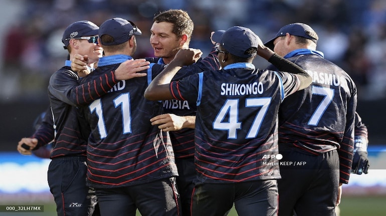 Namibia causes huge upset to beat Sri Lanka at T20 WCup