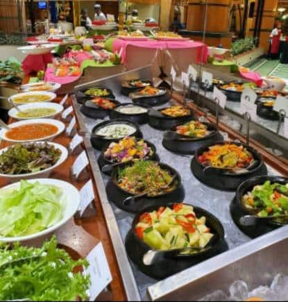 Midnight buffet at The Orchid