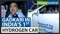 Nitin Gadkari in India's first hydrogen-powered car | Toyota Mirai Electric EV