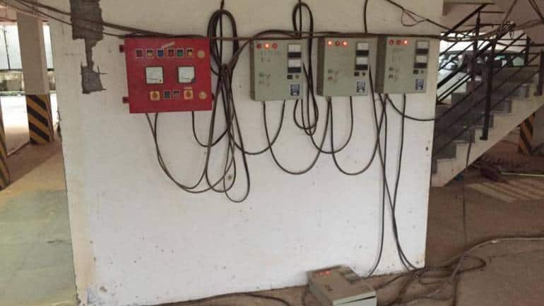 Temporary power supply provisions inside the apart complex.