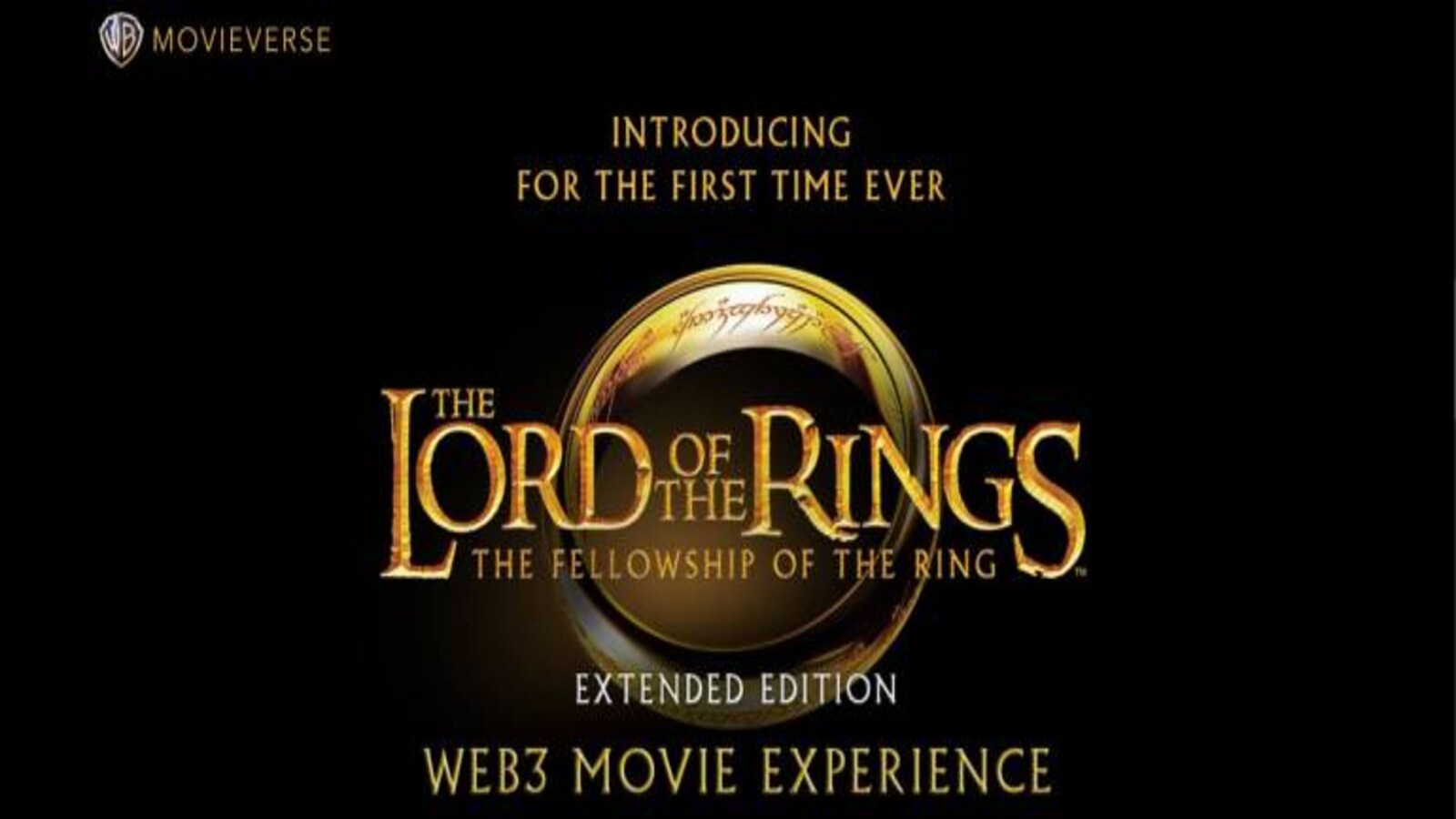 WARNER BROS. HOME ENTERTAINMENT AND ELUVIO ANNOUNCE THE LORD OF