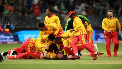 Zimbabwe beat Australia in Colombo.