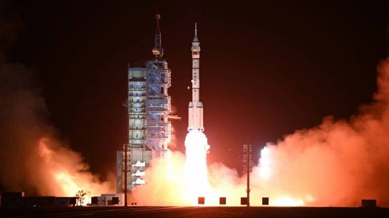 China sends youngest, all-male crew to Tiangong space station