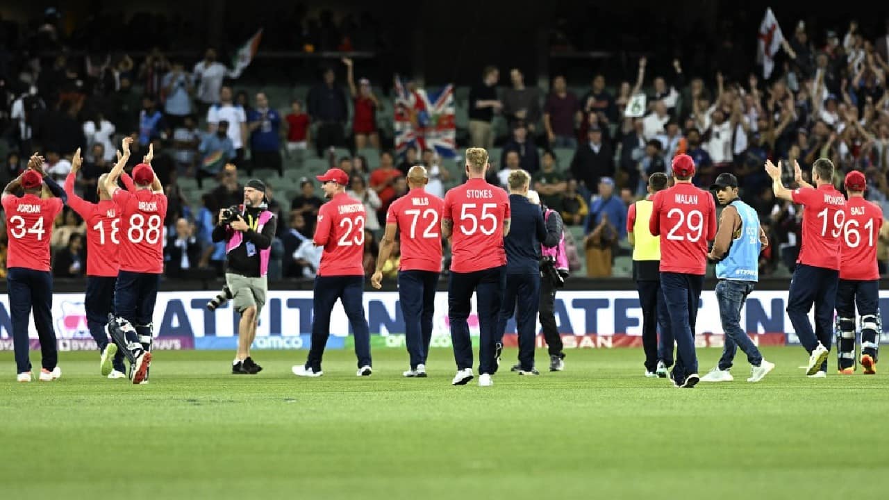 The final is on November 13 in Melbourne. Pakistan downed New Zealand on November 9. England will be seeking its second T20 world title, after 2010. Pakistan’s only title came a year earlier at Lord’s. "Pretty disappointed,” India captain Rohit Sharma said. “We didn’t turn up with the ball. We did get runs at the back end but we were nervous at the start. We have to give credit to their openers. They played really well.” (Image: AP) The final is on November 13 in Melbourne. Pakistan downed New Zealand on November 9. England will be seeking its second T20 world title, after 2010. Pakistan’s only title came a year earlier at Lord’s. "Pretty disappointed,” India captain Rohit Sharma said. “We didn’t turn up with the ball. We did get runs at the back end but we were nervous at the start. We have to give credit to their openers. They played really well.” (Image: AP)