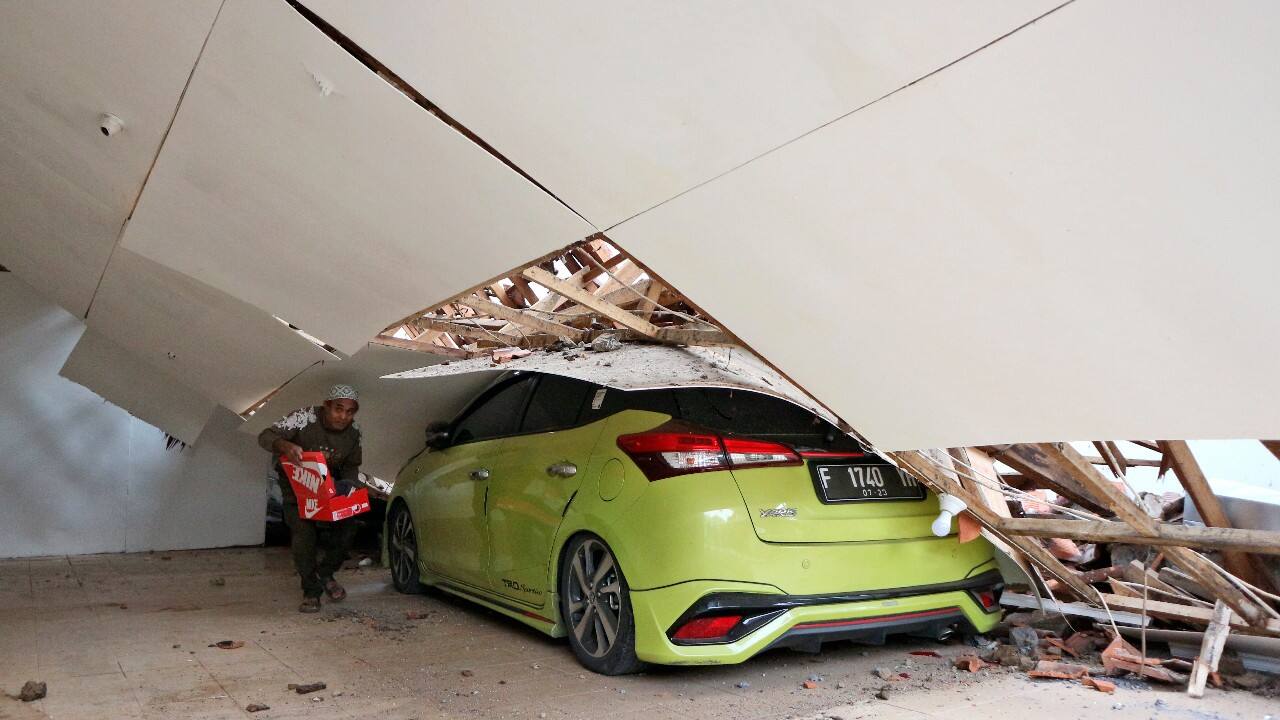 In the village of Cijedil, northwest of Cianjur, the quake triggered a landslide that blocked streets and buried several houses, and there were reports that 25 people were still buried, said Henri Alfiandi, the chief of the National Search and Rescue Agency. (Source: AP)