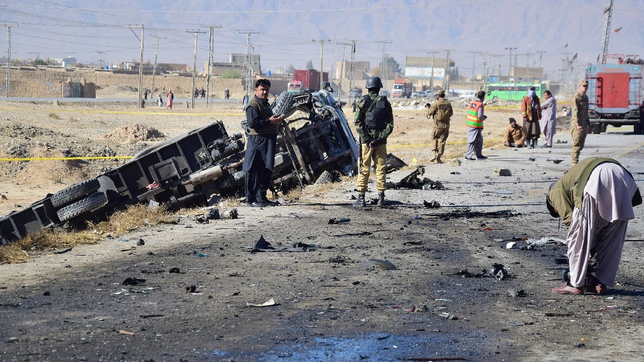 The blast was so powerful that it toppled the truck carrying police officers into a ravine, he said, adding that the bombing also damaged a nearby car carrying members of a family. He said that the anti-polio campaign will continue even after the bombing. (Image: AP)