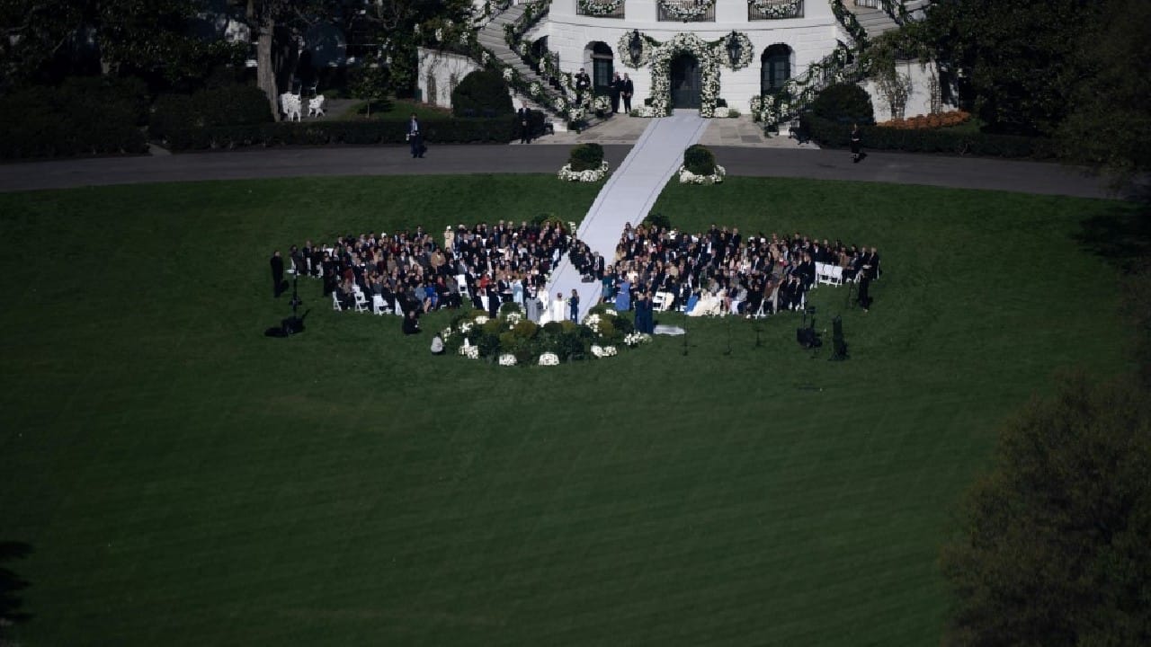 The association says four times the White House has also hosted receptions for weddings held elsewhere, for instance that of George W. Bush's daughter Jenna in 2008. But this is the first time a president's granddaughter is getting hitched there. (Image: AFP) The association says four times the White House has also hosted receptions for weddings held elsewhere, for instance that of George W. Bush's daughter Jenna in 2008. But this is the first time a president's granddaughter is getting hitched there. (Image: AFP)
