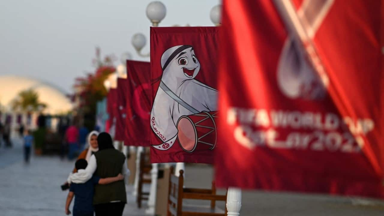 He is La'ebb, the mascot of the Qatar 2022 World Cup