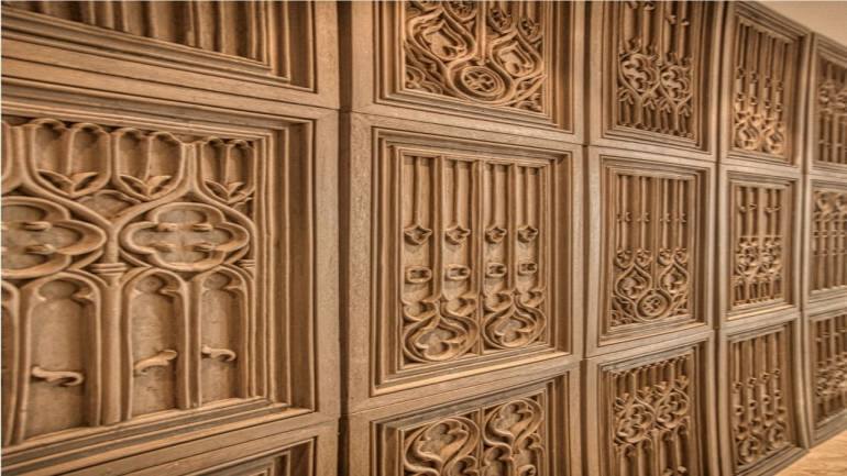 madhuri dixit nene house Antique panels for the living room